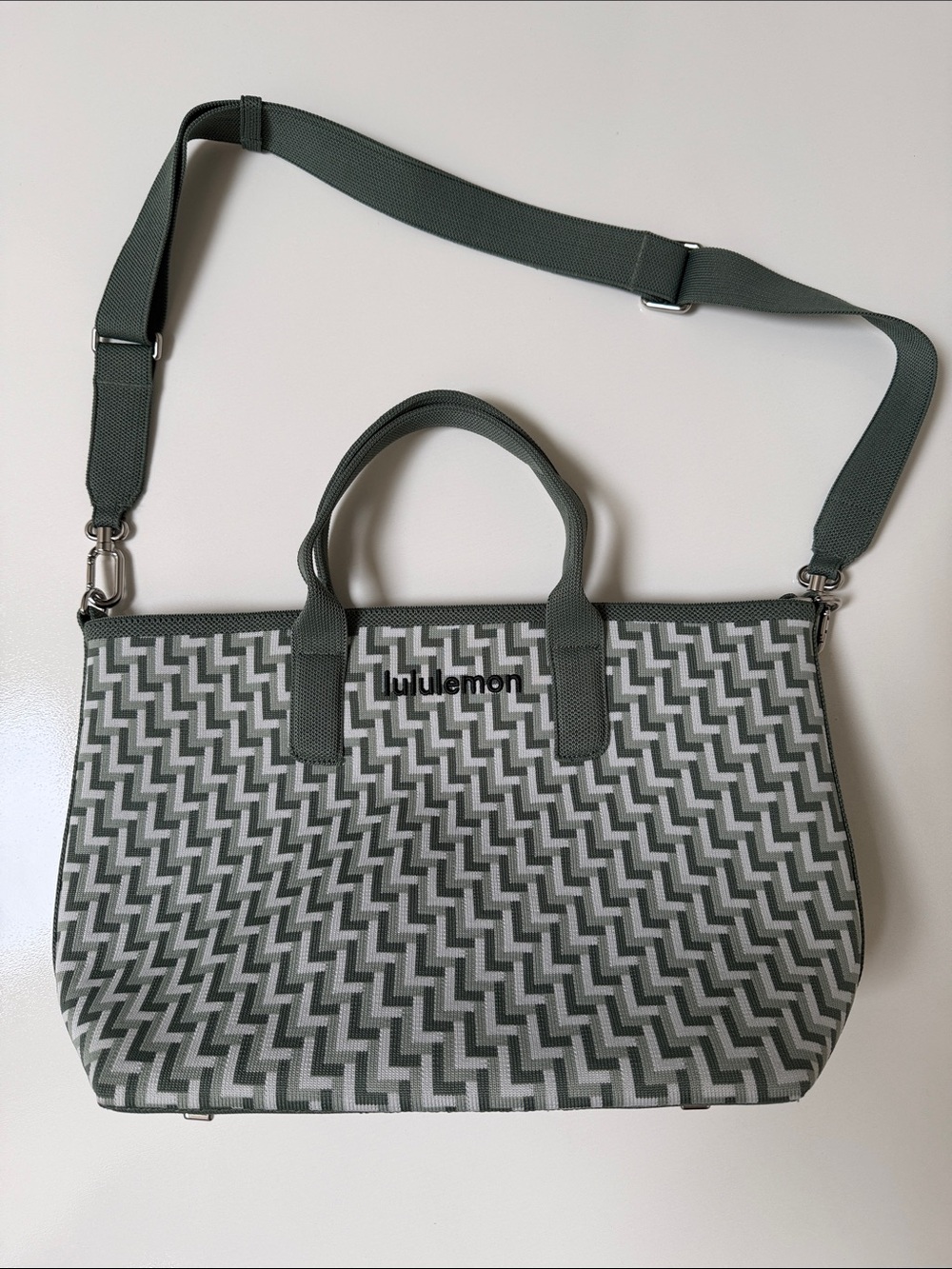 lululemon Classic Knit Small Tote Bag 8L Green Sage